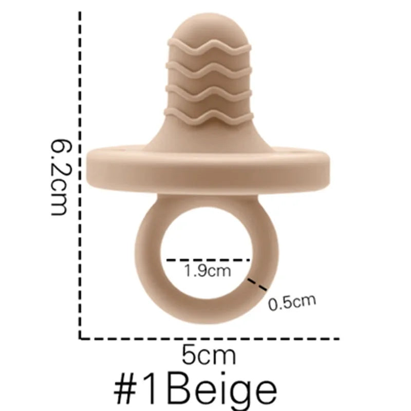 Baby Silicone Pacifier Soft BPA Free Soother Infant Dummy Nipple Newborn Baby Teether Toy Teething Nursing Pacifier Chain Pendan