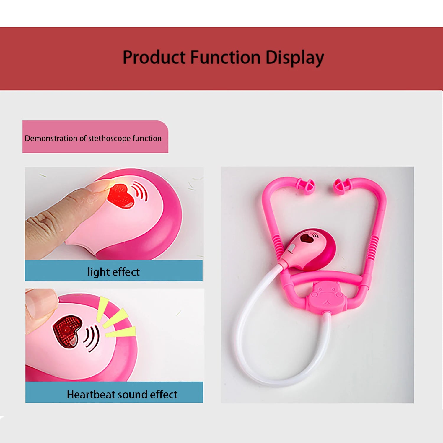 Children's doctor toy set, toolbox, medical play, neglecting injections, stethoscope, etc., medical tool toys