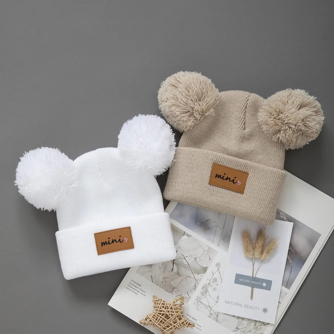 1/2pcs newborn Baby Winter Hat Kids Beanie Cap for Girls Boys Infant Accessories Children Hats Elastic 0-3Y toddler girl boy hat