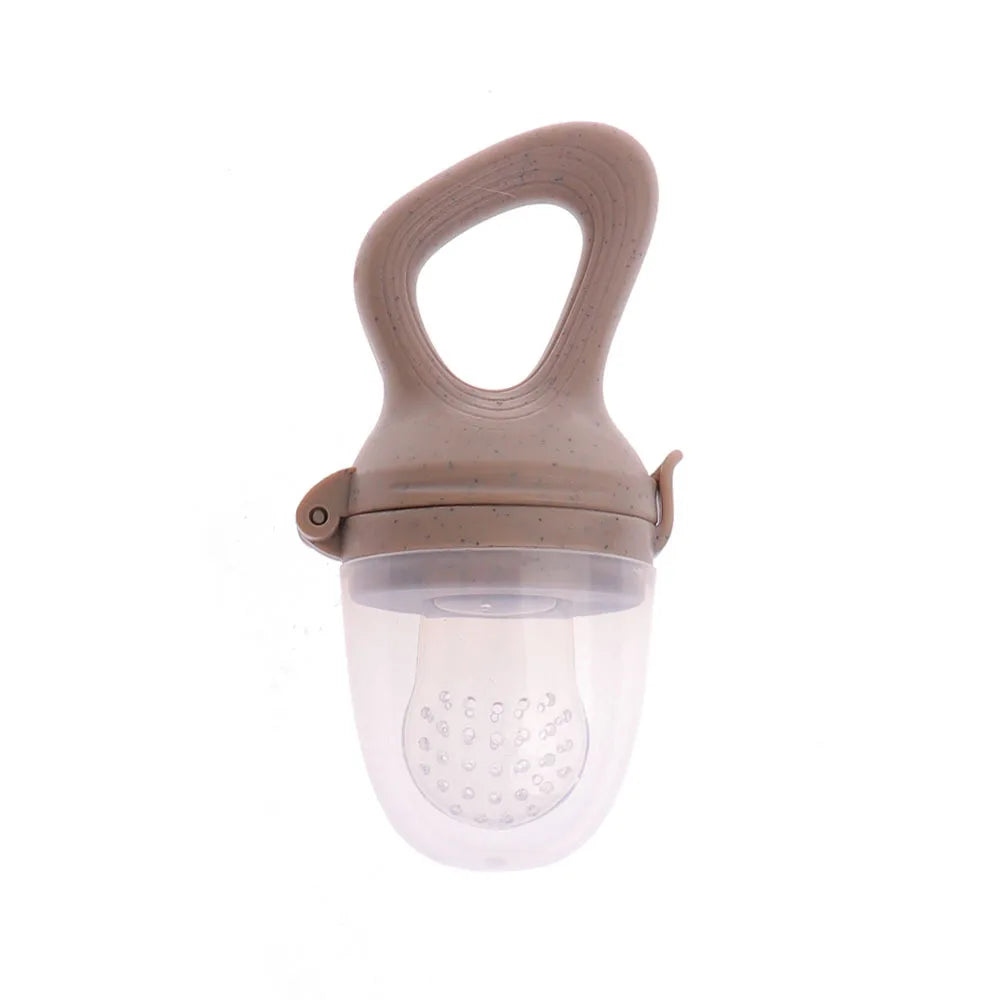 1PCS Silicone Baby Fruit Feeder with Cover Baby Nipple Fresh Food Vegetable Supplement Soother Nibbler Feeding Teething Pacifier