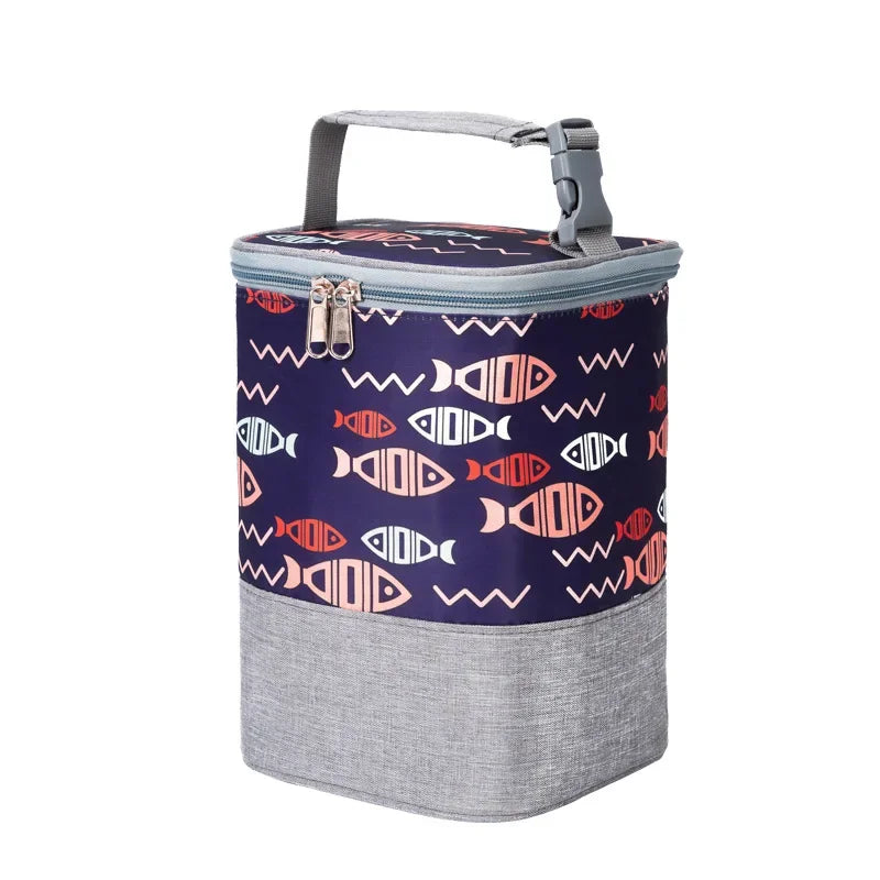 Baby Insulation Breast Milk Bottle Thermal Bag Portable Dot Mummy Travel Infant Feeding Milk Keep Warm Stroller Hang Tote