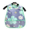 Baby Cartoon Pattern EVA Waterproof Feeding Bibs with Pocket Adjustable Cute for Children Apron Kids Boy Girls Burp Cloths Stuff