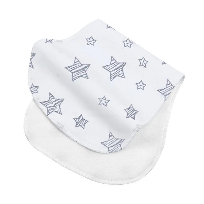 2-Layer Burp Cloth Newborn Bibs Absorbent Baby Feeding Teething Bibs Soft-Cotton Burp Cloths for Babies Baby Shower-Gift