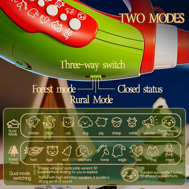 Children's Toys Musical Instruments Animal Sounds Handheld Amplifiers Toys Exercise Lung Capacity Games Birthday Gifts