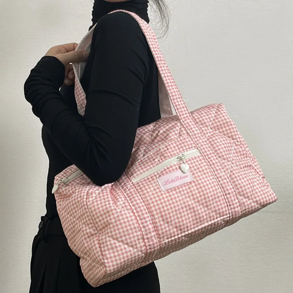 Korean Style Stroller Organizer Bags Flower Multi-pocket Floral Mummy Bag Large Capacity Tote Baby Diaper Organizer Travel