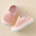 Spring Summer Toddler Shoes Breathable Knitted Kids Sneakers Boys Slip-on Tennis Shoes Girls Soft Non-slip School Casual Shoes