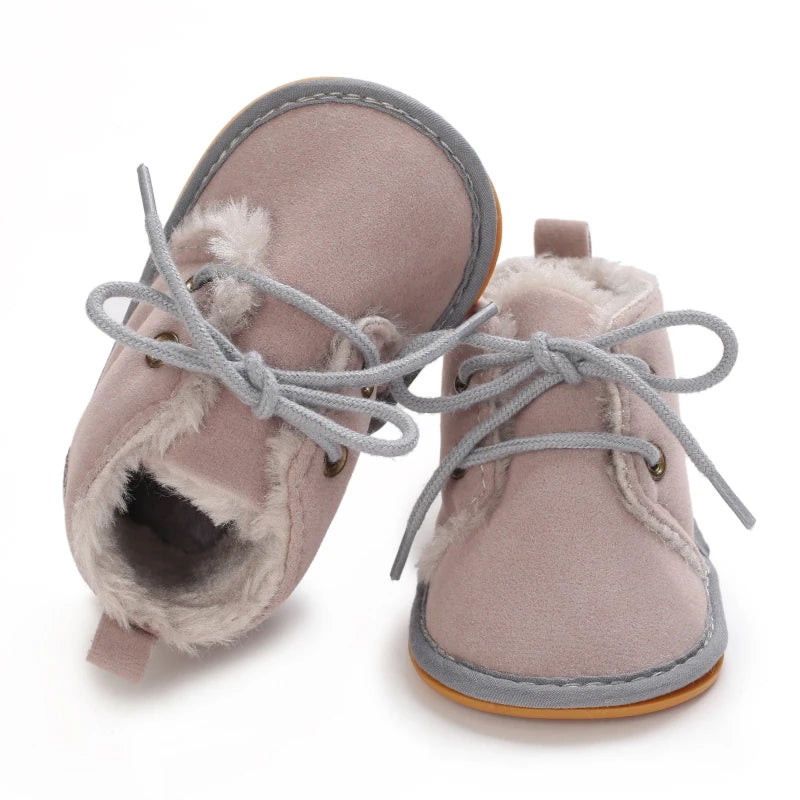 Baby shoes, winter warm baby snow boots, wool soft soled shoes, newborn indoor sports shoes, toddler first generation walking sh