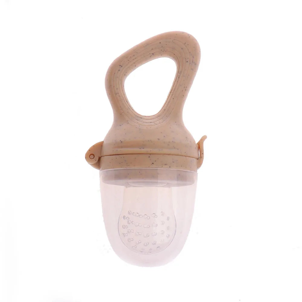 1PCS Silicone Baby Fruit Feeder with Cover Baby Nipple Fresh Food Vegetable Supplement Soother Nibbler Feeding Teething Pacifier