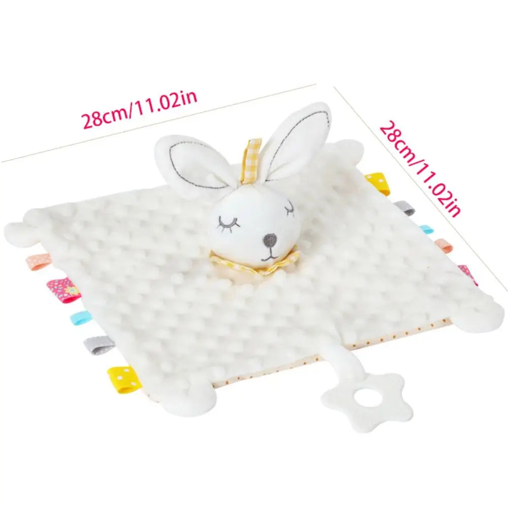 Comforter Baby Security Soothing Towel Snuggle Toy Silicone Teether Newborn Saliva Towel Adorable Stuffed Animal