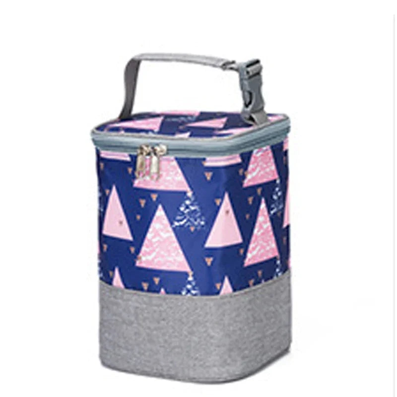 Baby Insulation Breast Milk Bottle Thermal Bag Portable Dot Mummy Travel Infant Feeding Milk Keep Warm Stroller Hang Tote