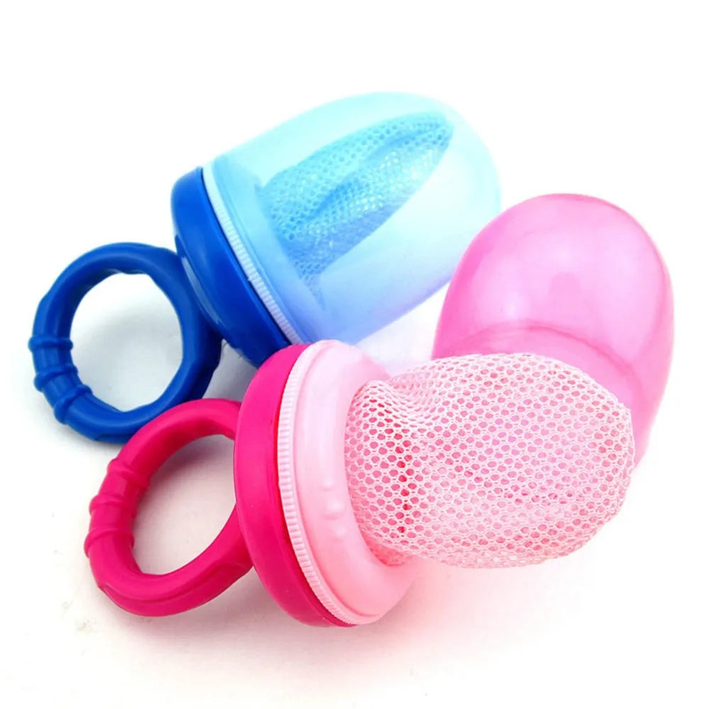 Baby Pacifier Fresh Food Nibbler Feeder soother Newborn Safety Feeding Nipple Mesh Bag Chew Fruits Vegetables Chupeta Soother