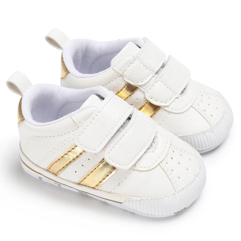 White Baby Shoes Casual Shoes For Boys And Girls Soft Bottom Shoes Sneakers For Fresh Comfort Fashion First Walkers