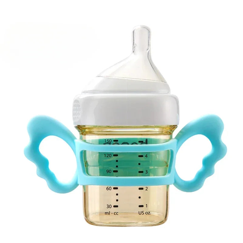 Baby Silicone Bottle Handles for Wide Mouth Neck Can Accommodate Most Bottles Easy Carry Handle Baby Bottle Accessories