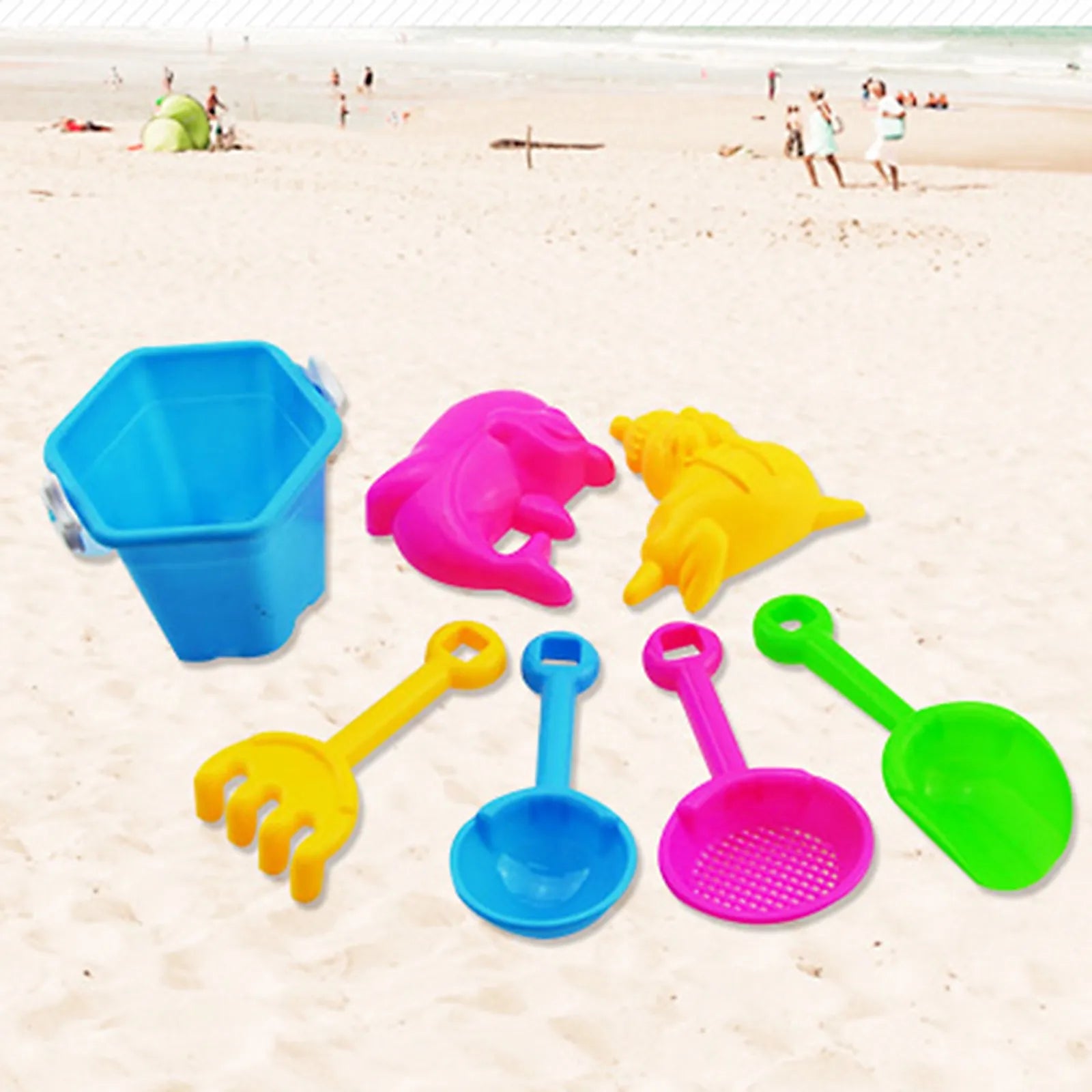 Toys For Children 7 Piece Beach Toy Sand Set Sand Play Sandpit Toy Summer Outdoor Toy Funny Gifts игрушки для девочек Juguetes