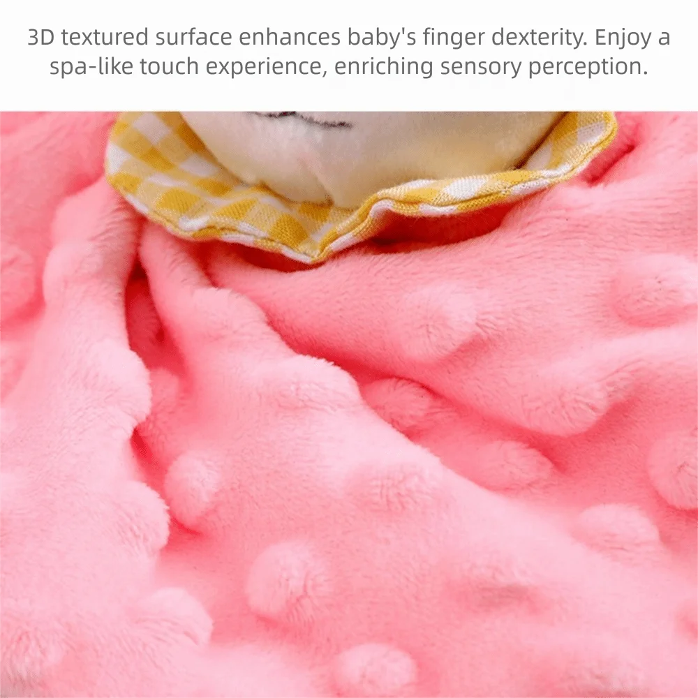 Comforter Baby Security Soothing Towel Silicone Teether Snuggle Toy Newborn Saliva Towel Adorable Soft Soothing Doll Towel