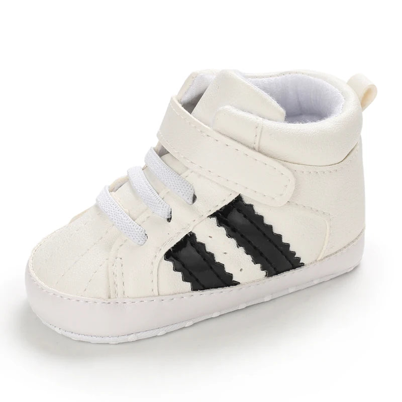 White Baby Shoes Casual Shoes For Boys And Girls Soft Bottom Shoes Sneakers For Fresh Comfort Fashion First Walkers