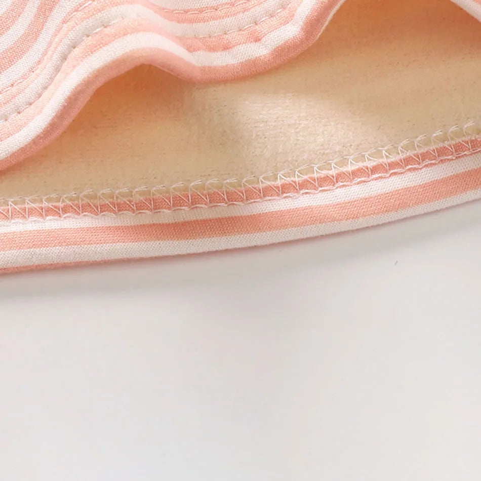 Baby Warm Clothing Set Fleece Lined Children Boys Girls Striped Underwear Sleepwear Set Ideal for Home Pajamas Autumn Winter