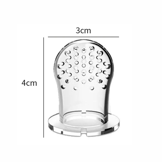 1PCS Silicone Baby Fruit Feeder with Cover Baby Nipple Fresh Food Vegetable Supplement Soother Nibbler Feeding Teething Pacifier