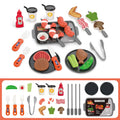 Children's toys: Pretend play, barbecue, fast food, pizza, sushi, afternoon tea, desserts, kitchen food, toy sets