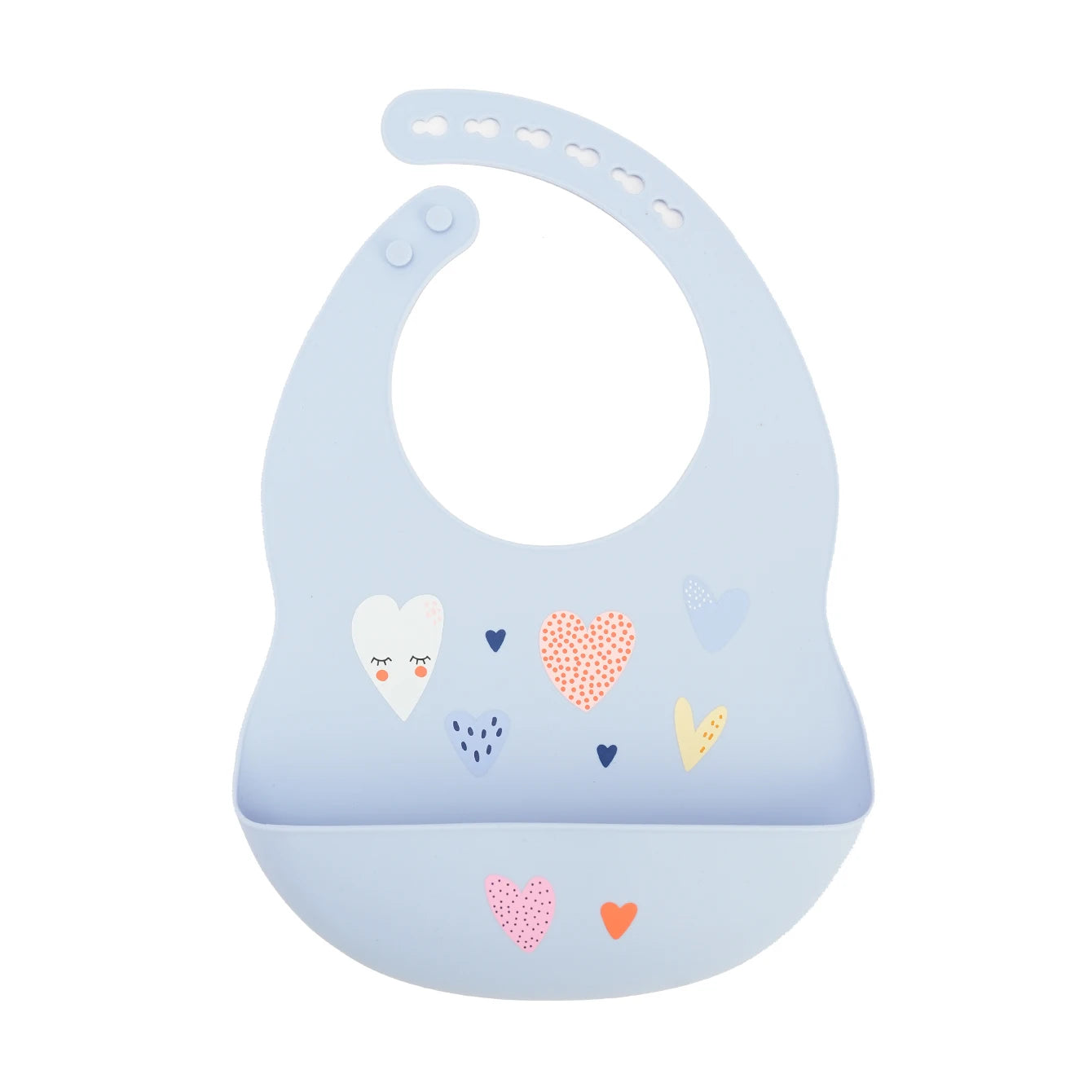 1PCS Baby Silicone Bibs Cartoon Pattern Baby Bib Waterproof Baby Items Adjustable Cute Kids Drool Towels Cute Cartoon Pattern