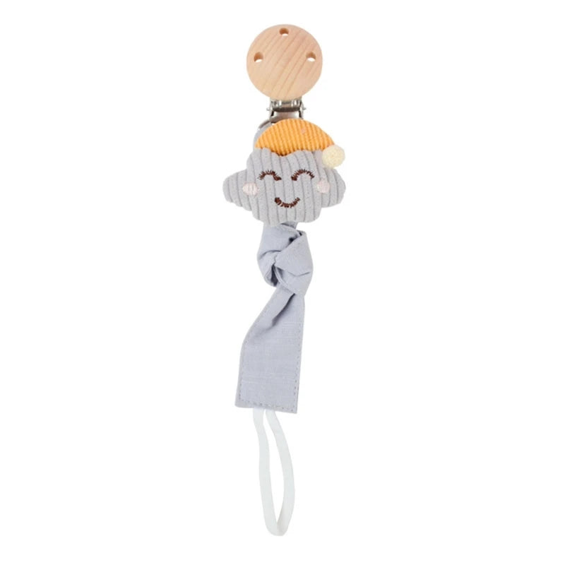 Baby Pacifier Clip Chain Cotton Cartoon Country Style Holder Dummy  Handmade   Christmas Gift Dropshipping