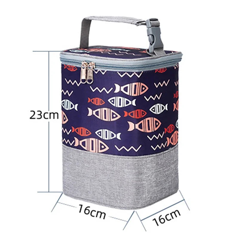 Baby Insulation Breast Milk Bottle Thermal Bag Portable Dot Mummy Travel Infant Feeding Milk Keep Warm Stroller Hang Tote