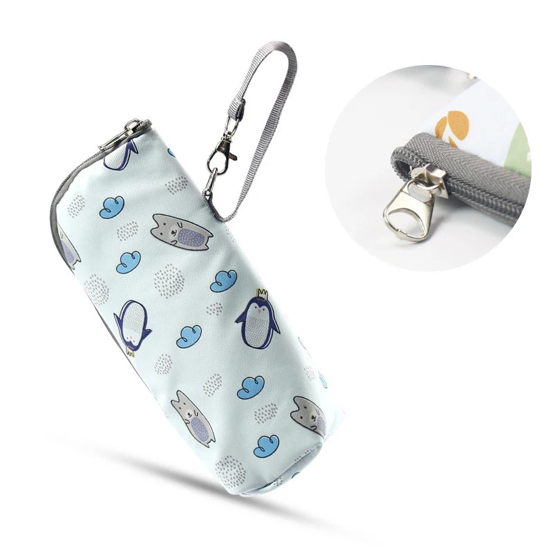 Portable Baby Bottle Bag Travel Case With Insulated Designing Milk Bottle Organiser For Travel And Outdoor Feeding