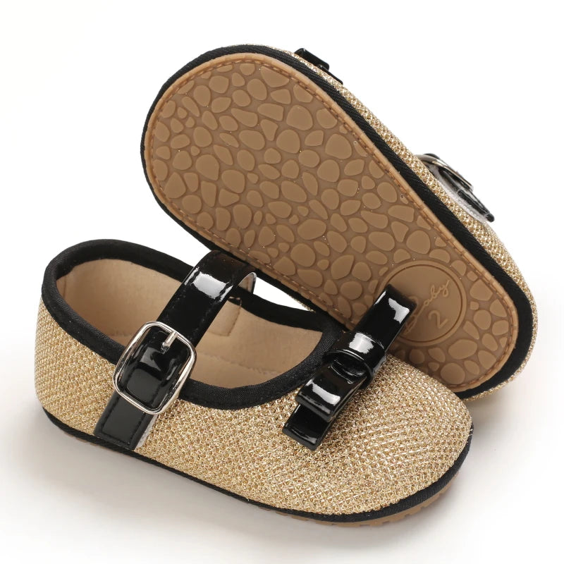 0-1 year old baby shoes bow princess walking shoes baby shoes