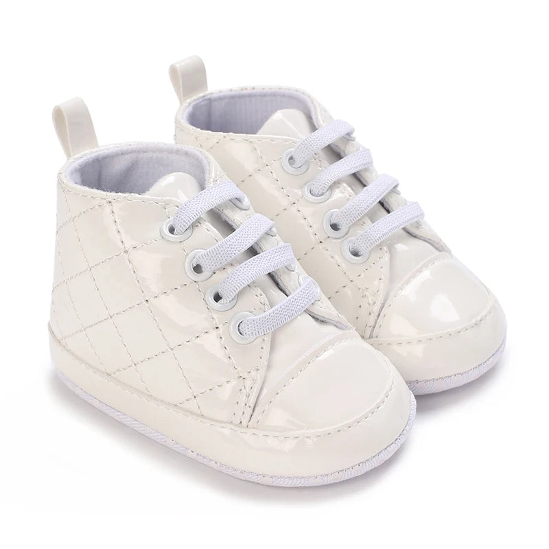 White Baby Shoes Casual Shoes For Boys And Girls Soft Bottom Shoes Sneakers For Fresh Comfort Fashion First Walkers