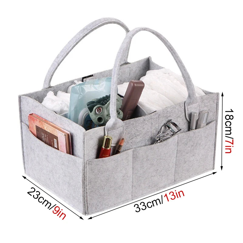 Felt Diaper Bag Baby Organizer Pockets handheld mummy bag mother and baby storage bag Nappies Organizer