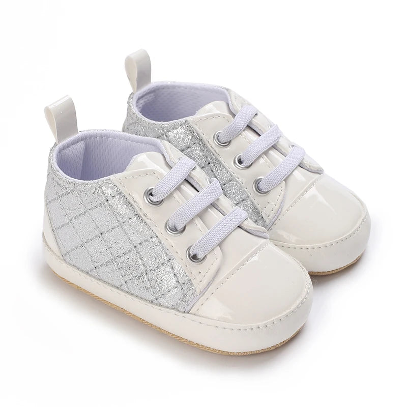 White Baby Shoes Casual Shoes For Boys And Girls Soft Bottom Shoes Sneakers For Fresh Comfort Fashion First Walkers