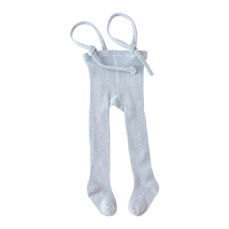 Autumn Baby Pantyhose Socks 0-2Y Infant Suspender Tight Solid Cotton Toddler Knit Stockings Girl Boy Newborn High Waist Leggings