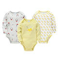 3/6 Pcs/Set  Baby Girls Clothing Set Red Deer Christmas Cute Printing Baby Bodysuit Long Sleeve Kids Rompers Cotton for 3-24M