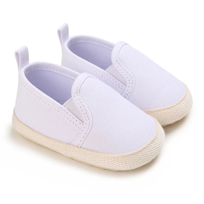 White Baby Shoes Casual Shoes For Boys And Girls Soft Bottom Shoes Sneakers For Fresh Comfort Fashion First Walkers