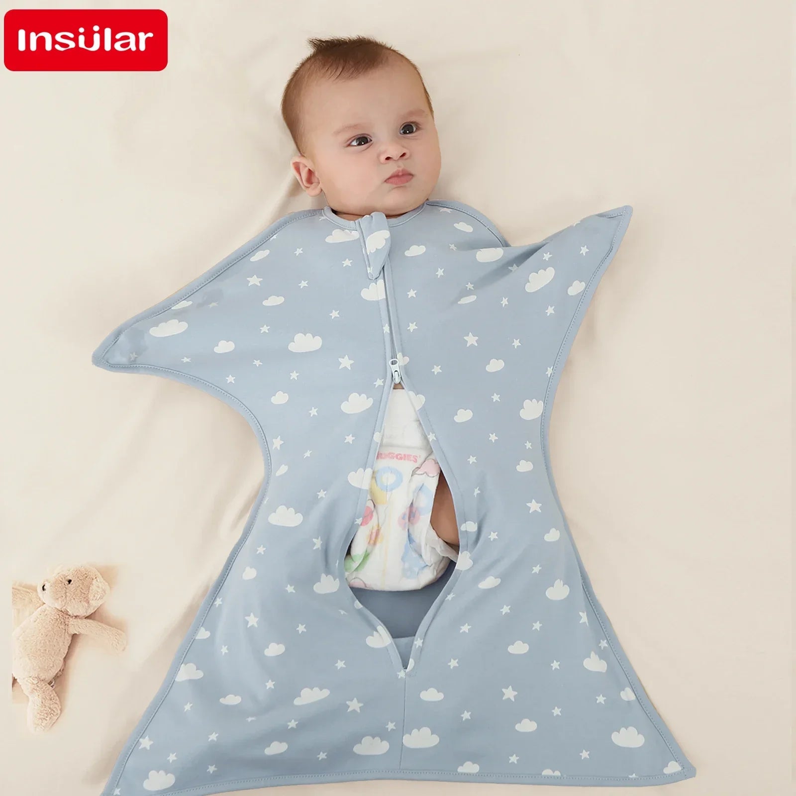 Baby Sleeping Bags Summer Thin Newborn Swaddle Blanket For 0-12Months Promote sleep Infant 100% Cotton Soft Newborn Blanket