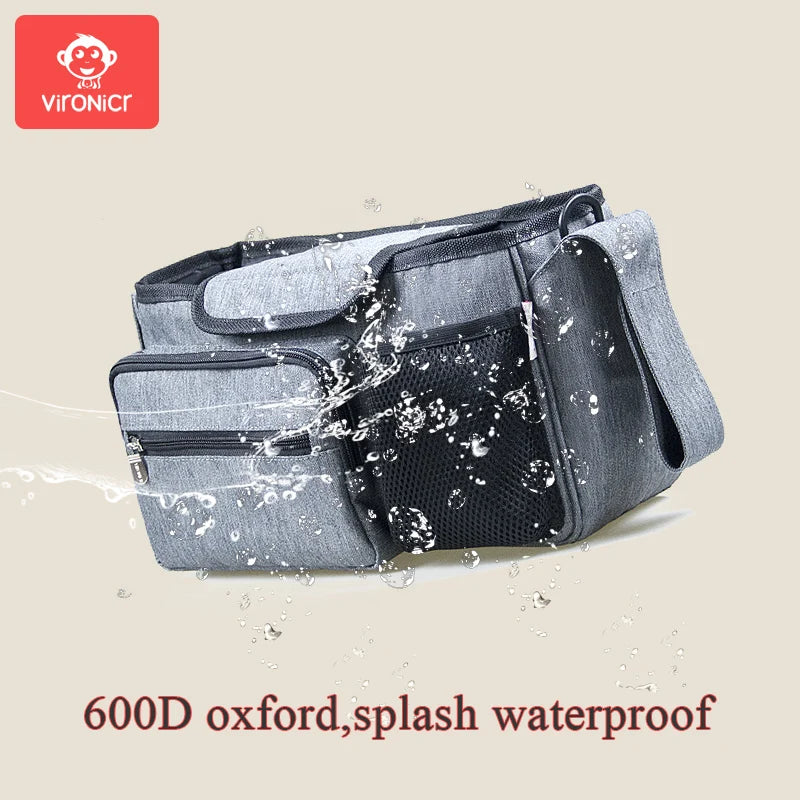 Baby Stroller Bag Organizer Carriage Basket Storage Accessories Diaper Nappy Bag Mummy Travel Bag Large Capacity Multifunctional