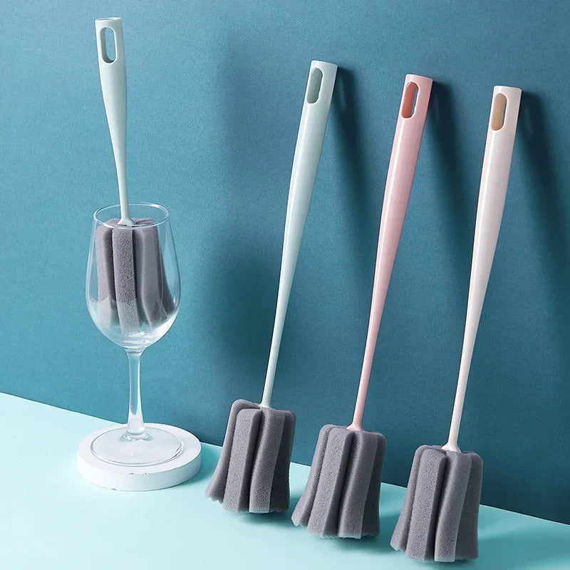Baby Nursing Bottle Brush Soft Sponge Brush for Water Bottle Glass Cup Clean Washing Cleaner Items Short Long Handle Available