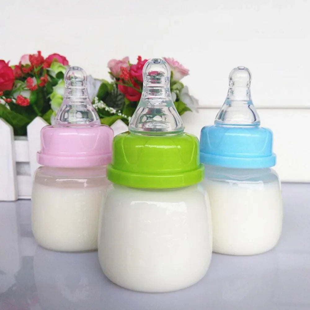 Natural Mini Nursing Bottle Standard Caliber For Newborn Baby Drinking Water Feeding Milk Fruit Juice