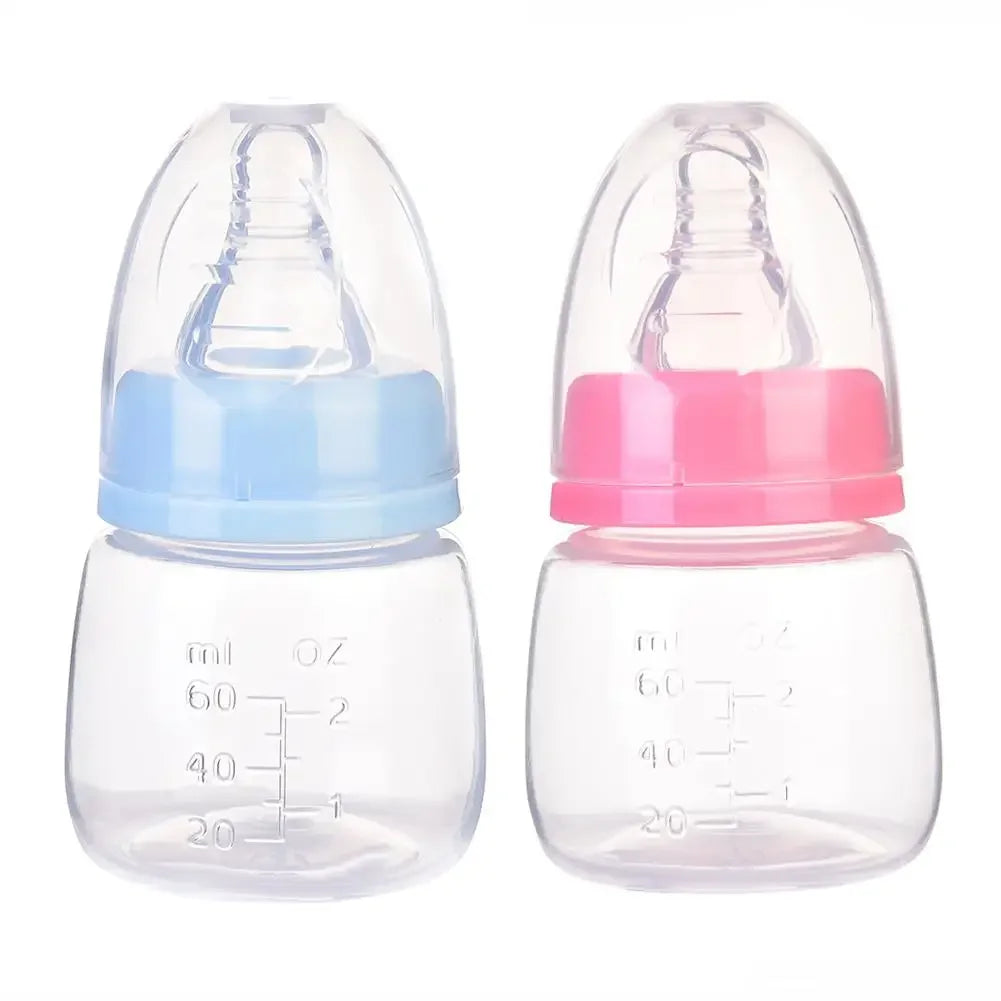 Natural Mini Nursing Bottle Standard Caliber For Newborn Baby Drinking Water Feeding Milk Fruit Juice