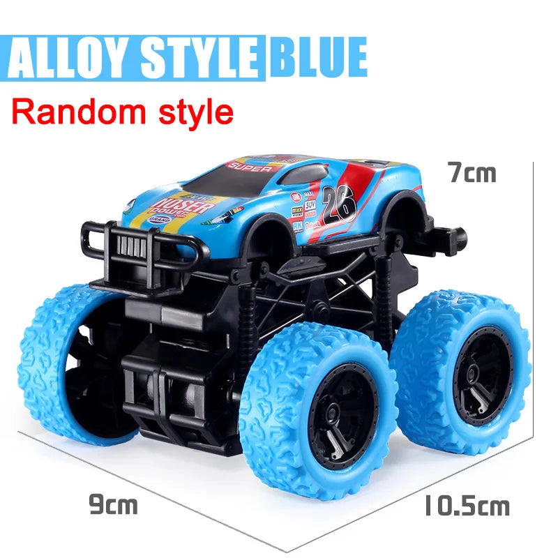 Pull Back Toy Car  Inertial Rotation Car Four-wheel Drive Off-road Vehicle SUV Racing Power Car Children's Toy CarGift