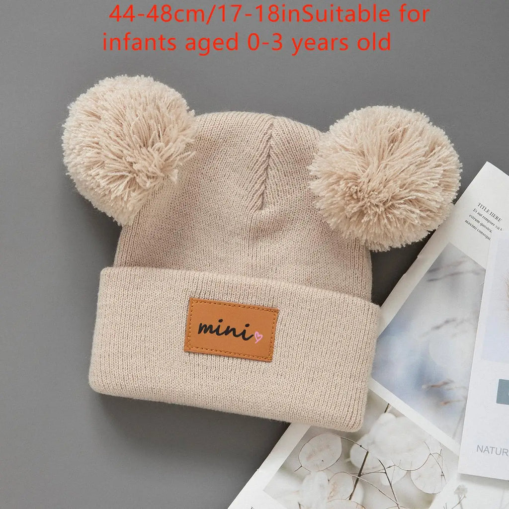 1/2pcs newborn Baby Winter Hat Kids Beanie Cap for Girls Boys Infant Accessories Children Hats Elastic 0-3Y toddler girl boy hat