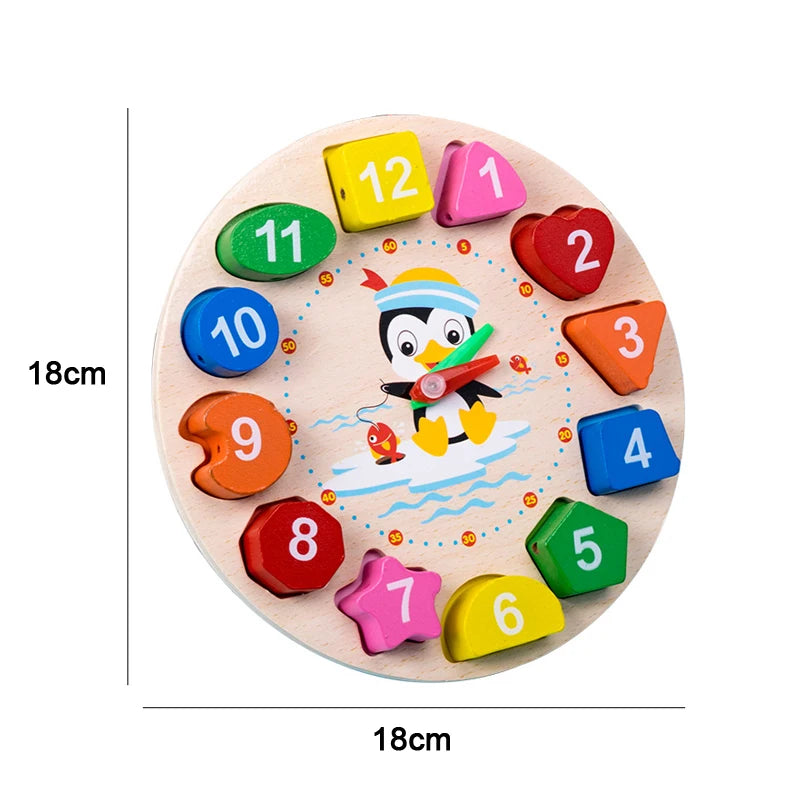 Hot Kids Montessori Wooden Toys Macaron Blocks Learning Toy Baby Music Rattles Graphic Colorful Wooden Blocks Educational Toy