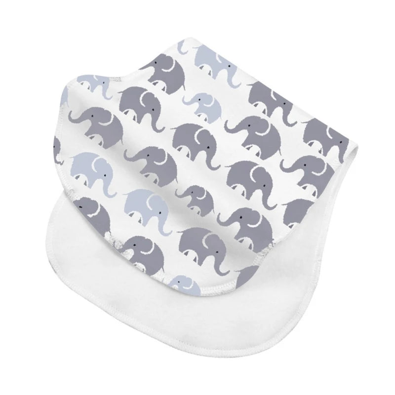 2-Layer Burp Cloth Newborn Bibs Absorbent Baby Feeding Teething Bibs Soft-Cotton Burp Cloths for Babies Baby Shower-Gift