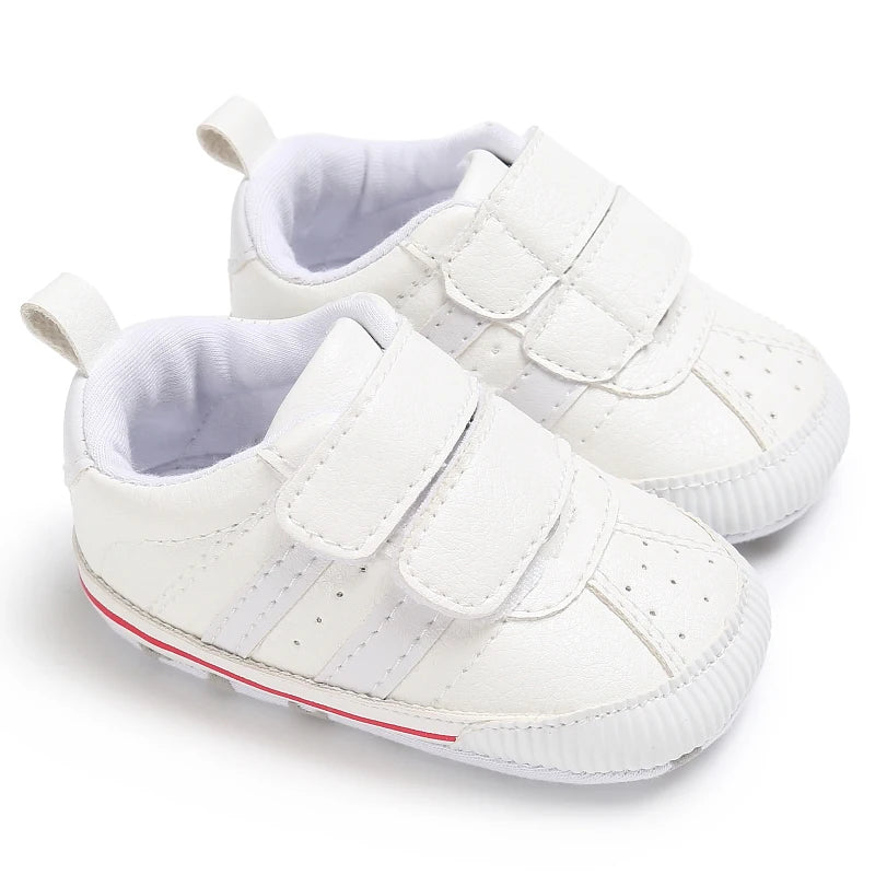 White Baby Shoes Casual Shoes For Boys And Girls Soft Bottom Shoes Sneakers For Fresh Comfort Fashion First Walkers