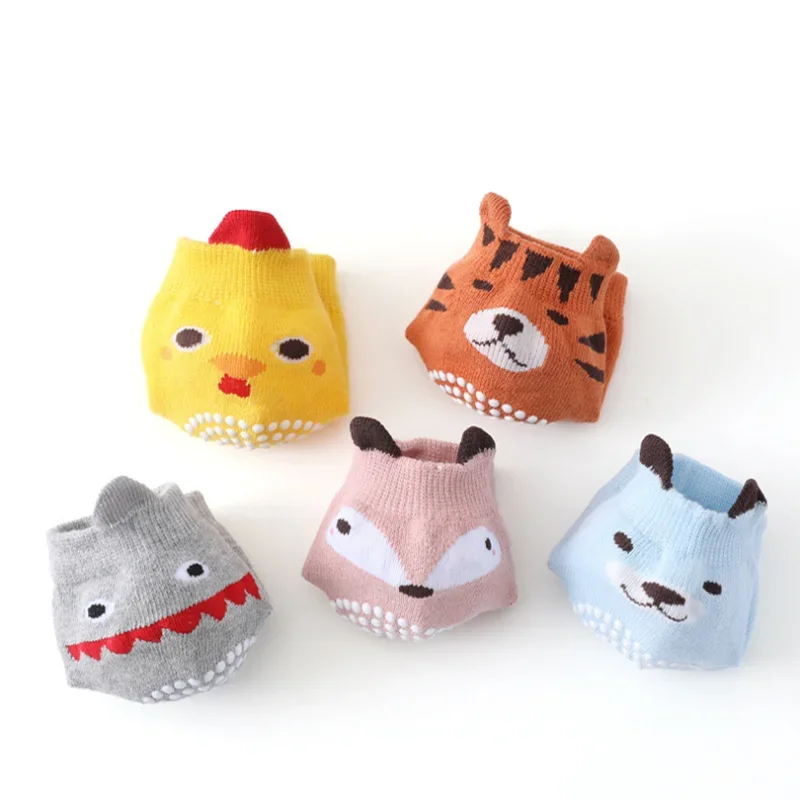 0-3 Years Cotton  Baby Knee Pad Girls Boys Anti-slip Knee Pads Newborn Protector Crawling Elbow Cushion Kid Leging Kneecaps