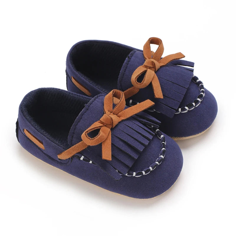 New Baby Boy Girl Small Gentleman Baptism Shoes Toddler Soft Sole Anti-slip First Walkers Infant Newborn Crib Shoes Moccasins