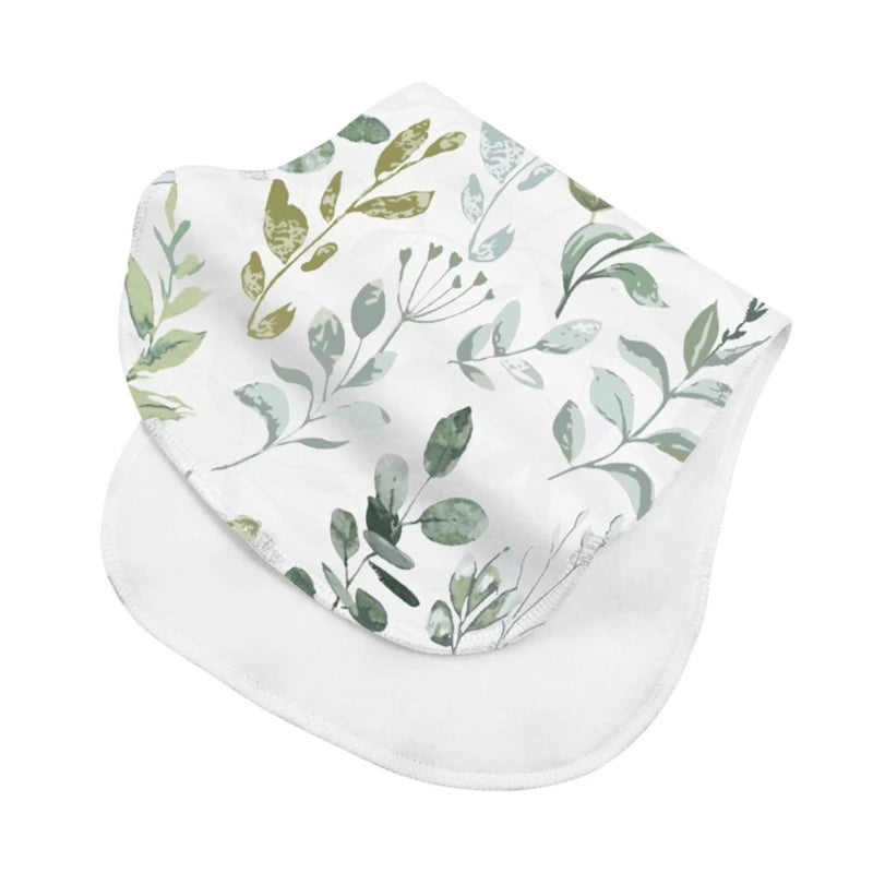 2-Layer Burp Cloth Newborn Bibs Absorbent Baby Feeding Teething Bibs Soft-Cotton Burp Cloths for Babies Baby Shower-Gift