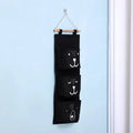 Hanging Storage Bag 3 Pocket Waterproof Hanging Organizer for Dorm Living Room Bathroom Home Fabric Wall Closet Organizer