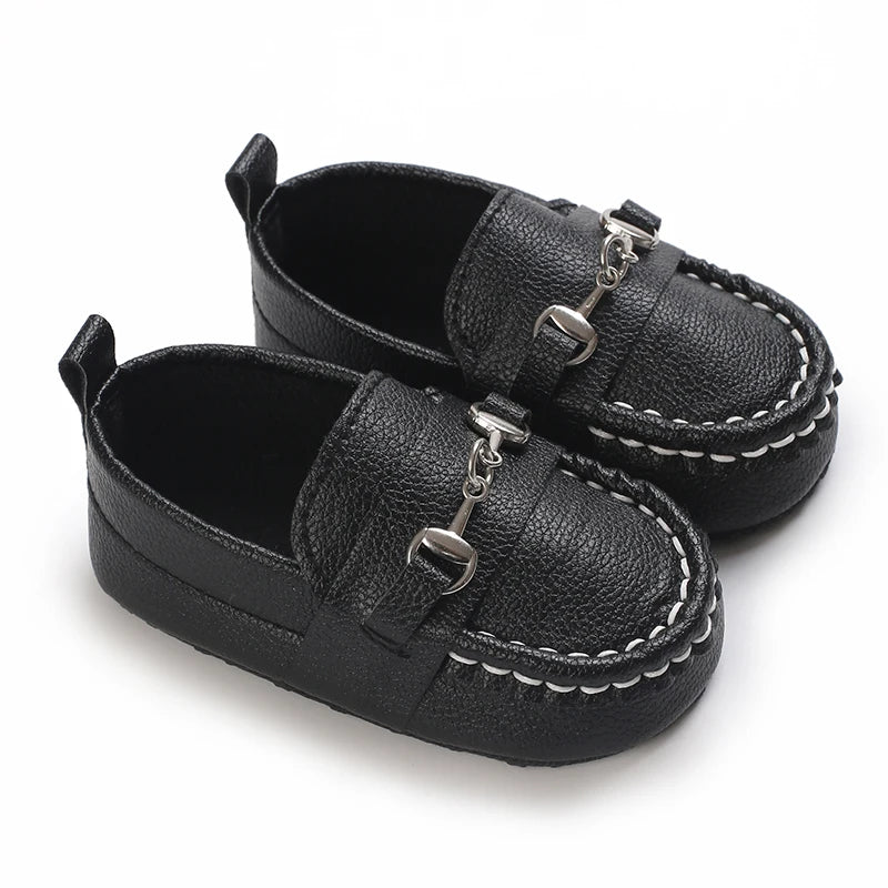New Baby Boy Girl Small Gentleman Baptism Shoes Toddler Soft Sole Anti-slip First Walkers Infant Newborn Crib Shoes Moccasins