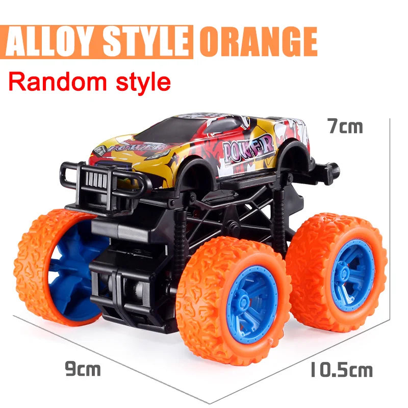 Pull Back Toy Car  Inertial Rotation Car Four-wheel Drive Off-road Vehicle SUV Racing Power Car Children's Toy CarGift